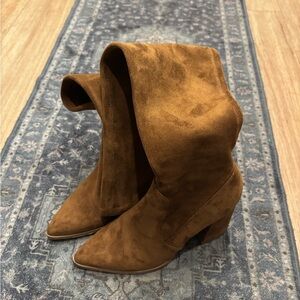 Steve Madden Brown Suede Heeled Boots